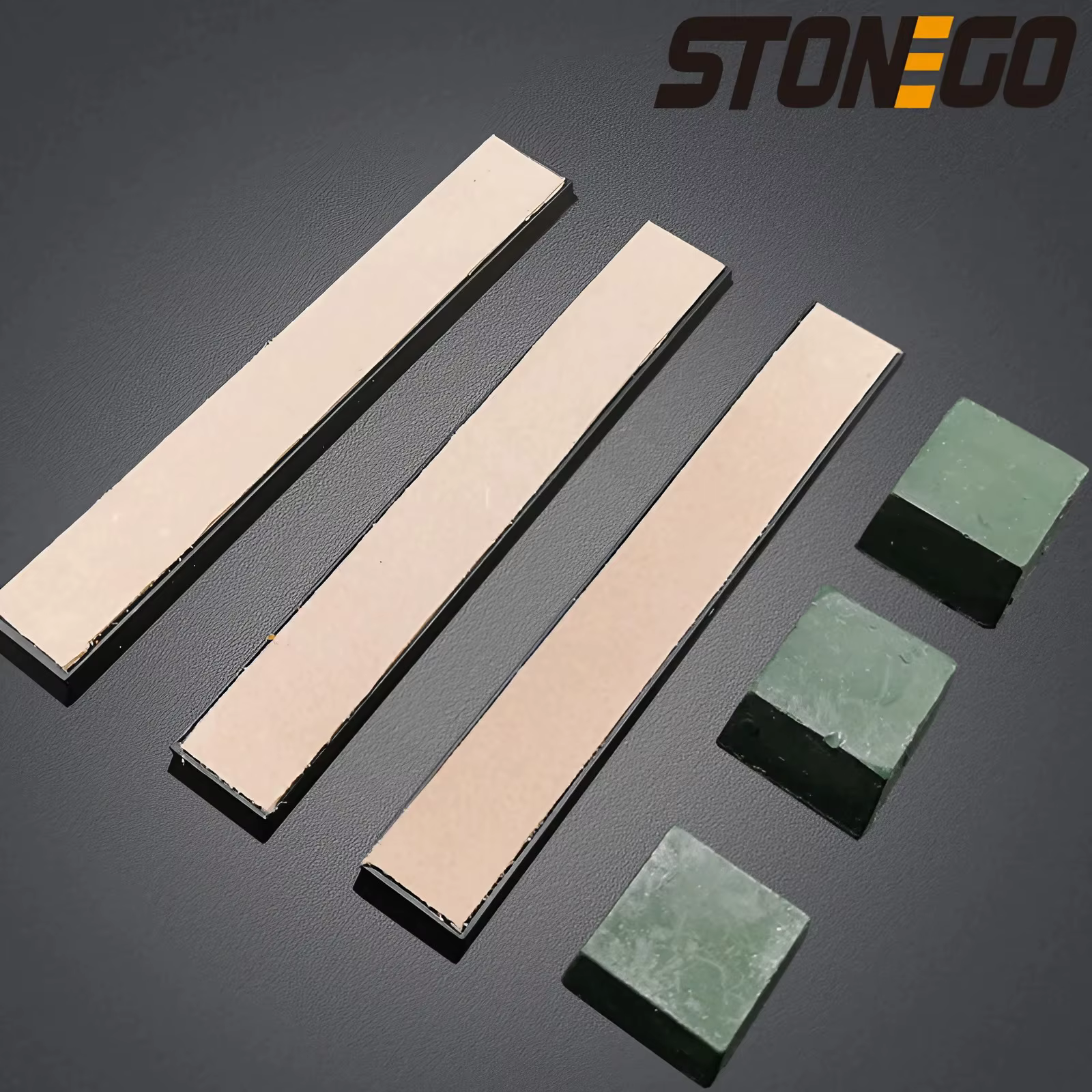 STONEGO couteau polissage aiguiseur affûtage cuir affûtage strop composé couteau de meulage pâte pol