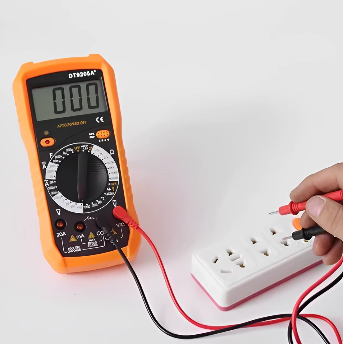 Multimètre numérique portable professionnel C/capimètre E Beep Bateria Cabo TesteMediction Display -
