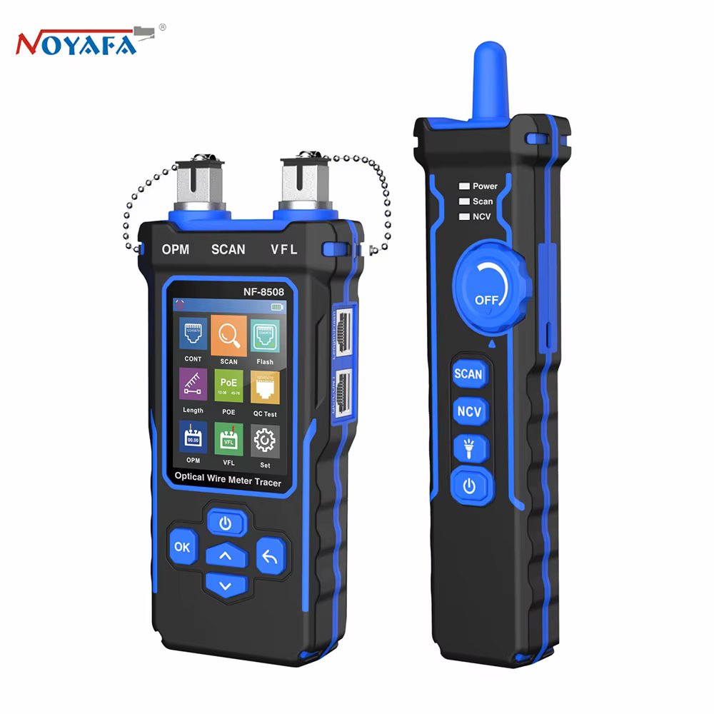 NOYAFA NF-8508 testeur de câble réseau LCD numérique Rechargeable détecteur de ligne réseau traqueur