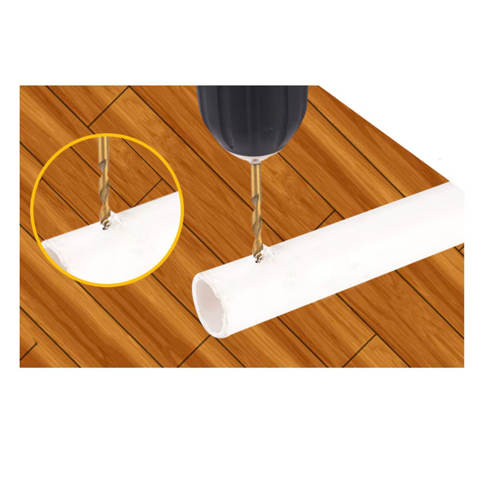 STONEGO 13 pièces 1.5mm-6.5mm jeu de forets titane enduit acier rapide tige hexagonale ouvre-trou po