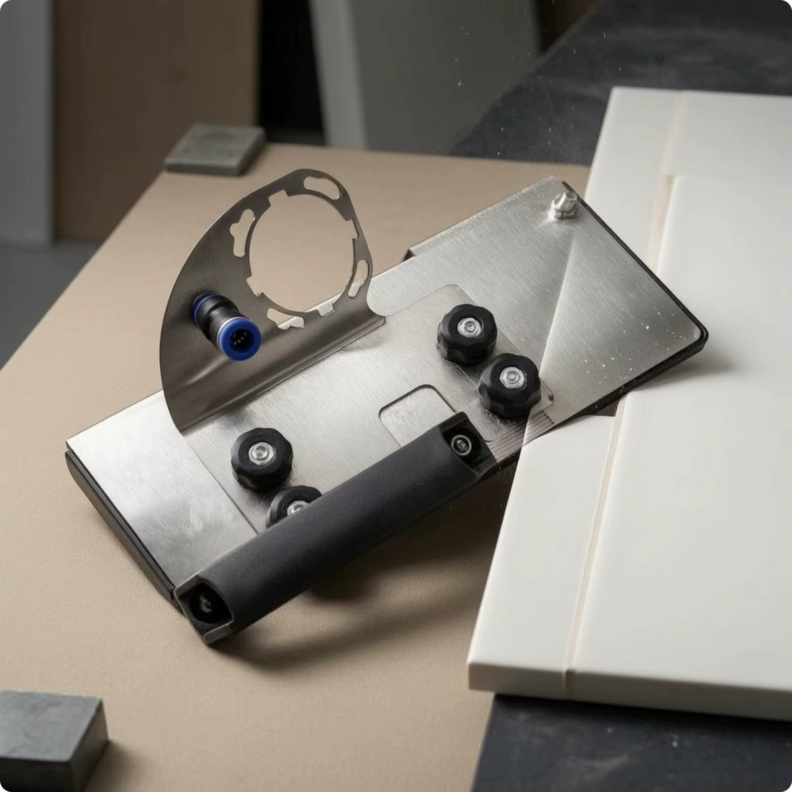 Outil de chanfreinage pour meuleuse d'angle, outil de chanfreinage guidé pour carreaux, coupe-carrea