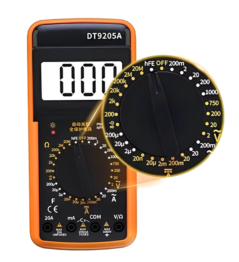 Multimètre numérique portable professionnel C/capimètre E Beep Bateria Cabo TesteMediction Display -