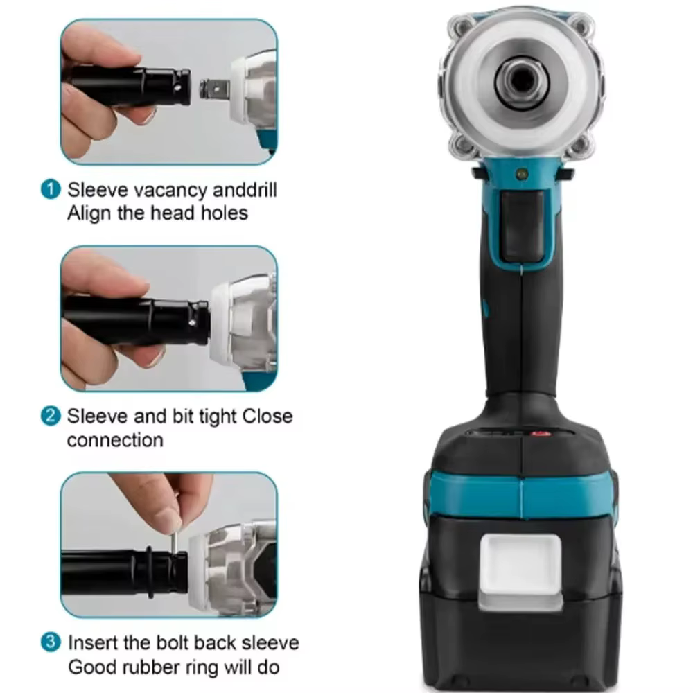Makita DTW285 clé à chocs à couple élevé, clé à main rechargeable sans fil, outil multifonctionnel à