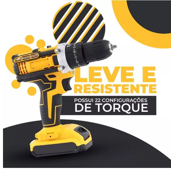 Perceuse à vis 36 V/48 V avec crochet et 2 batteries-Neverdie Store