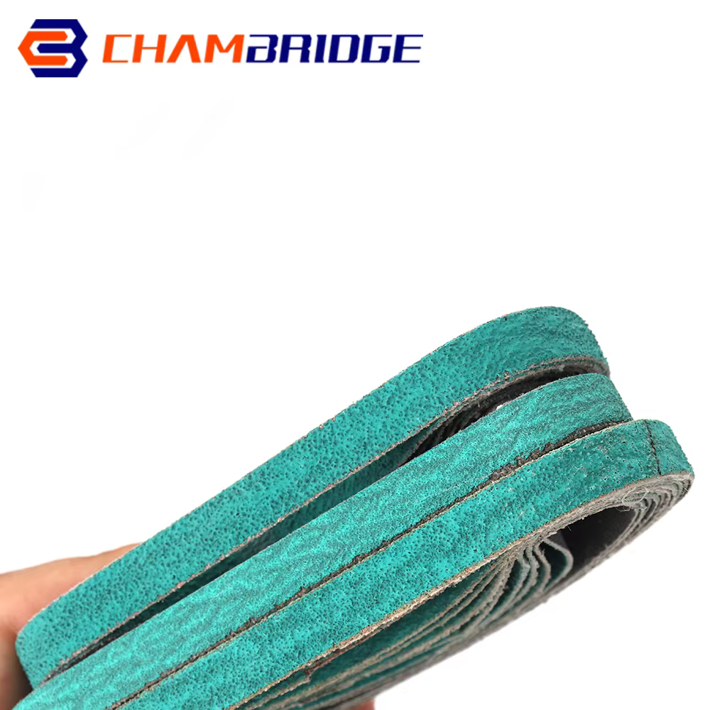 Bande Abrasive 330x10MM, grain 60/80/120, Bandes abrasives en alumine fondue et zircone, pour meuble