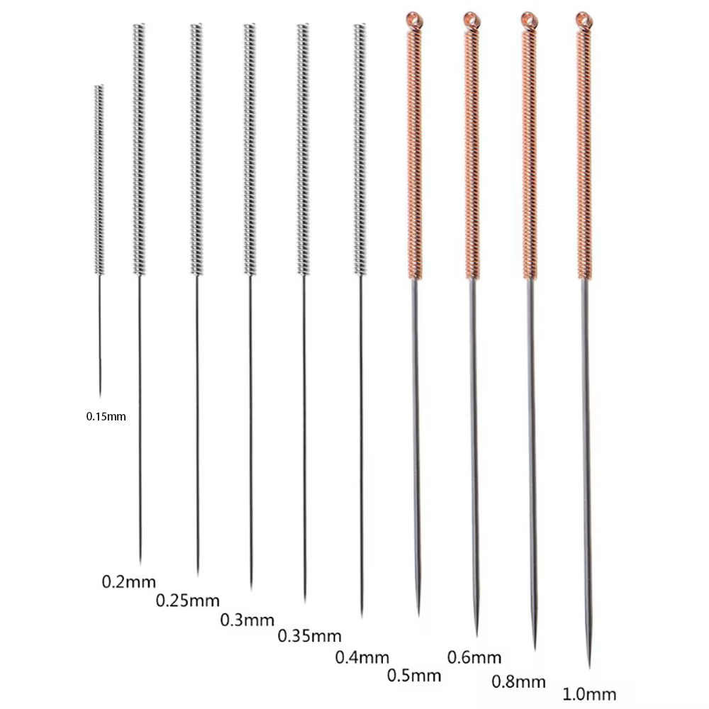 10ps buse d'aiguille de nettoyage en acier inoxydable pour forets 0.2/0.3/0.4/0.5/0.6-1.2mm PCB fore