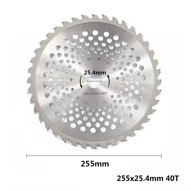 1pc 255mm 40T/60T/80T lame de débroussailleuse tondeuse à gazon lame de scie circulaire de remplacem