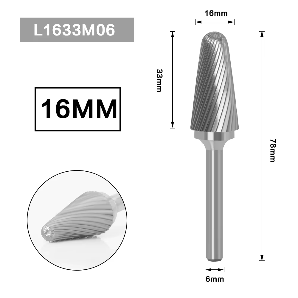 Fraise en carbure de tungstène pour dessin métallique, outil rotatif, bavure, gravure CNC, outils ab