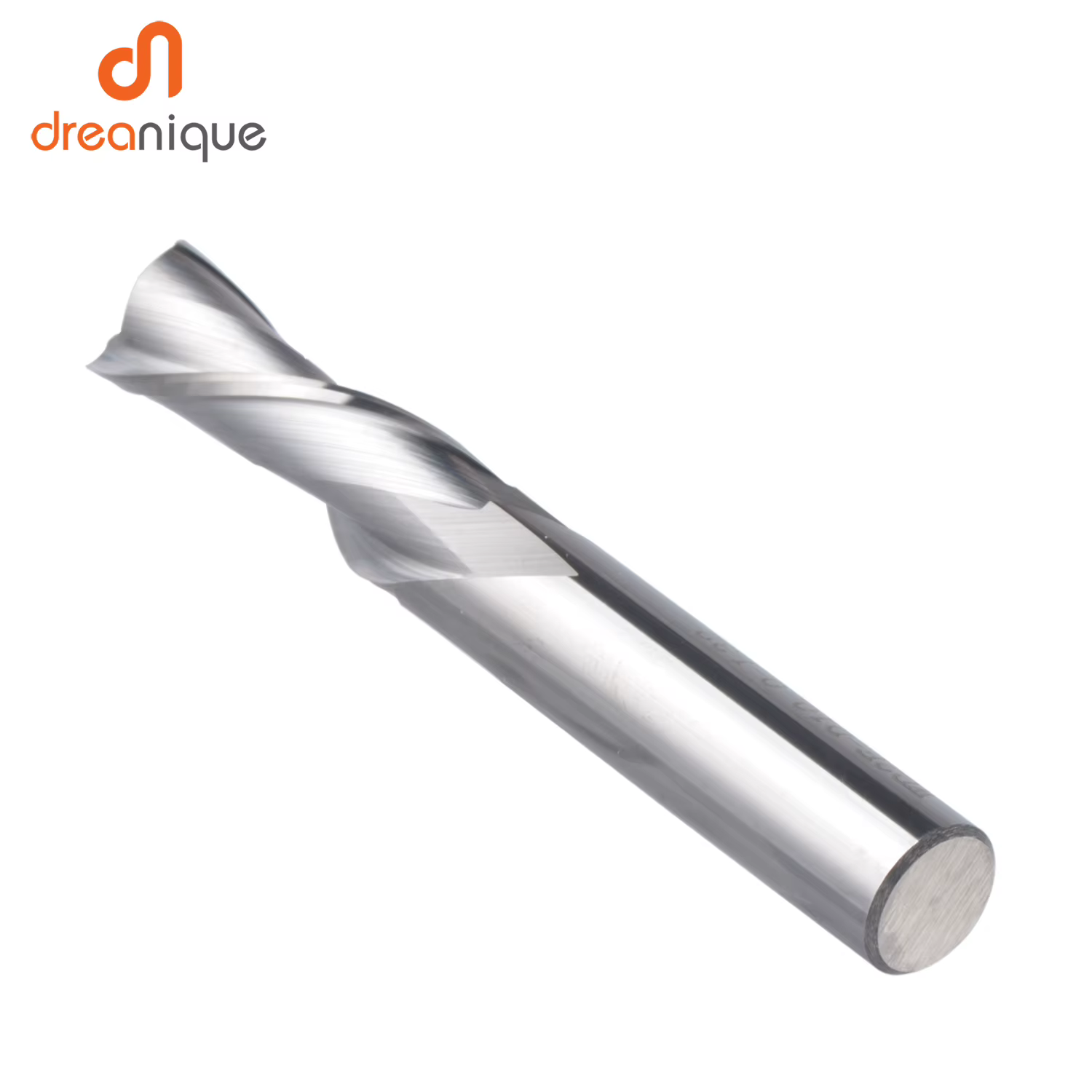 Dreanique 1pc fraise en carbure monobloc 3.175 4 6 8mm 2 cannelures spirale routeur peu carbure frai