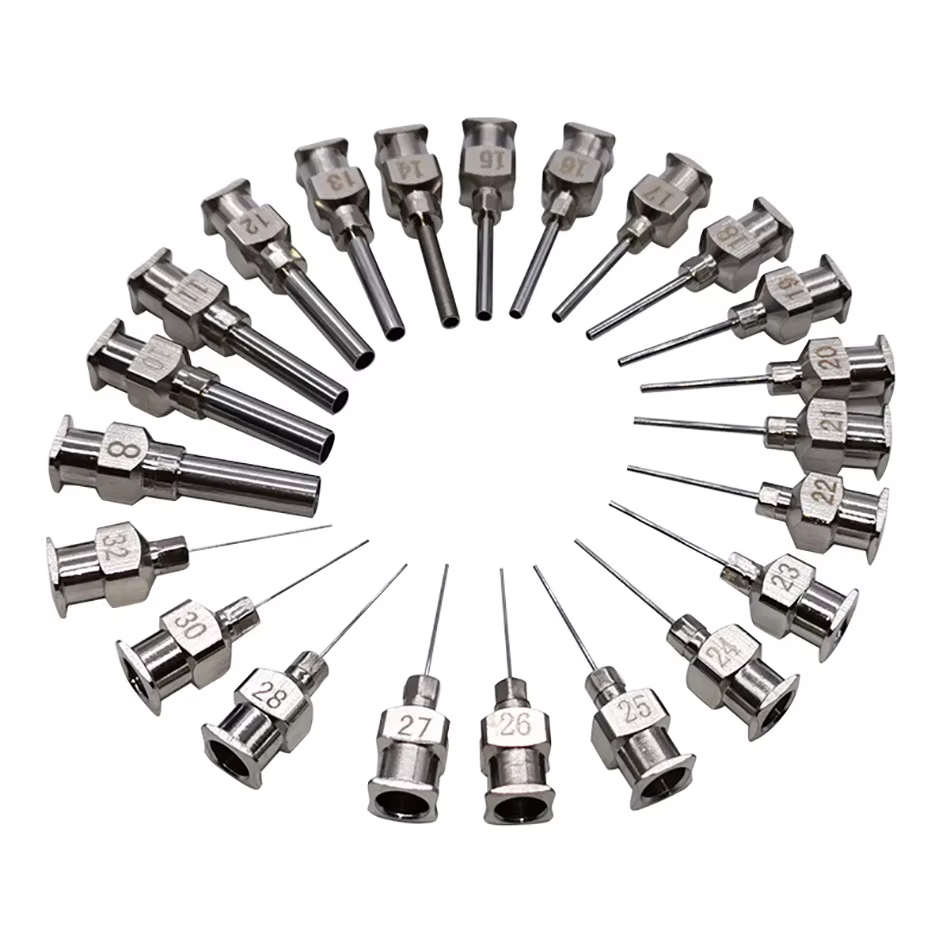 Aiguilles de distribution de 1/2 pouces, 12 pièces, 8 9 10 11 12 13 14 15 16 17 19 20-30g, seringue 