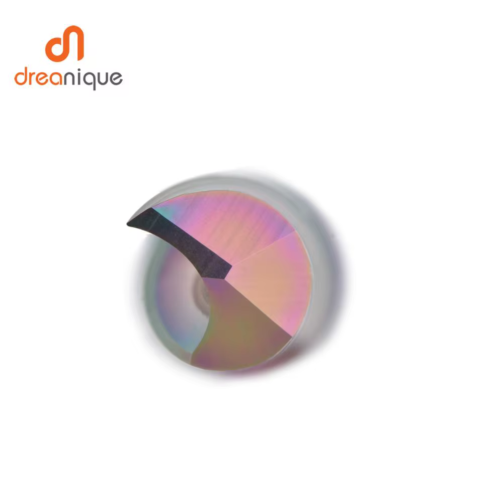 Dreanique 1 pièce 3.175 4 6 8mm CNC fraise en alliage de carbure monotrou, fraise à revêtement DLC p