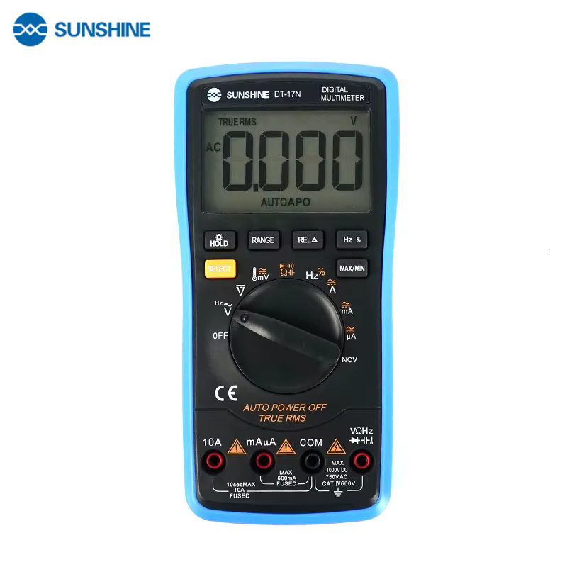 SUNSHINE DT-17N multimètre à affichage LCD à plage automatique multimètre numérique testeur d'instru