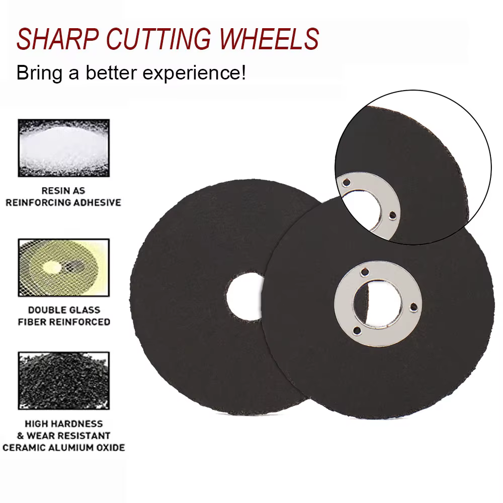 Disques de coupe métalliques de 50 mm (2 pouces), disques de ponçage, disques de meulage pour meuleu