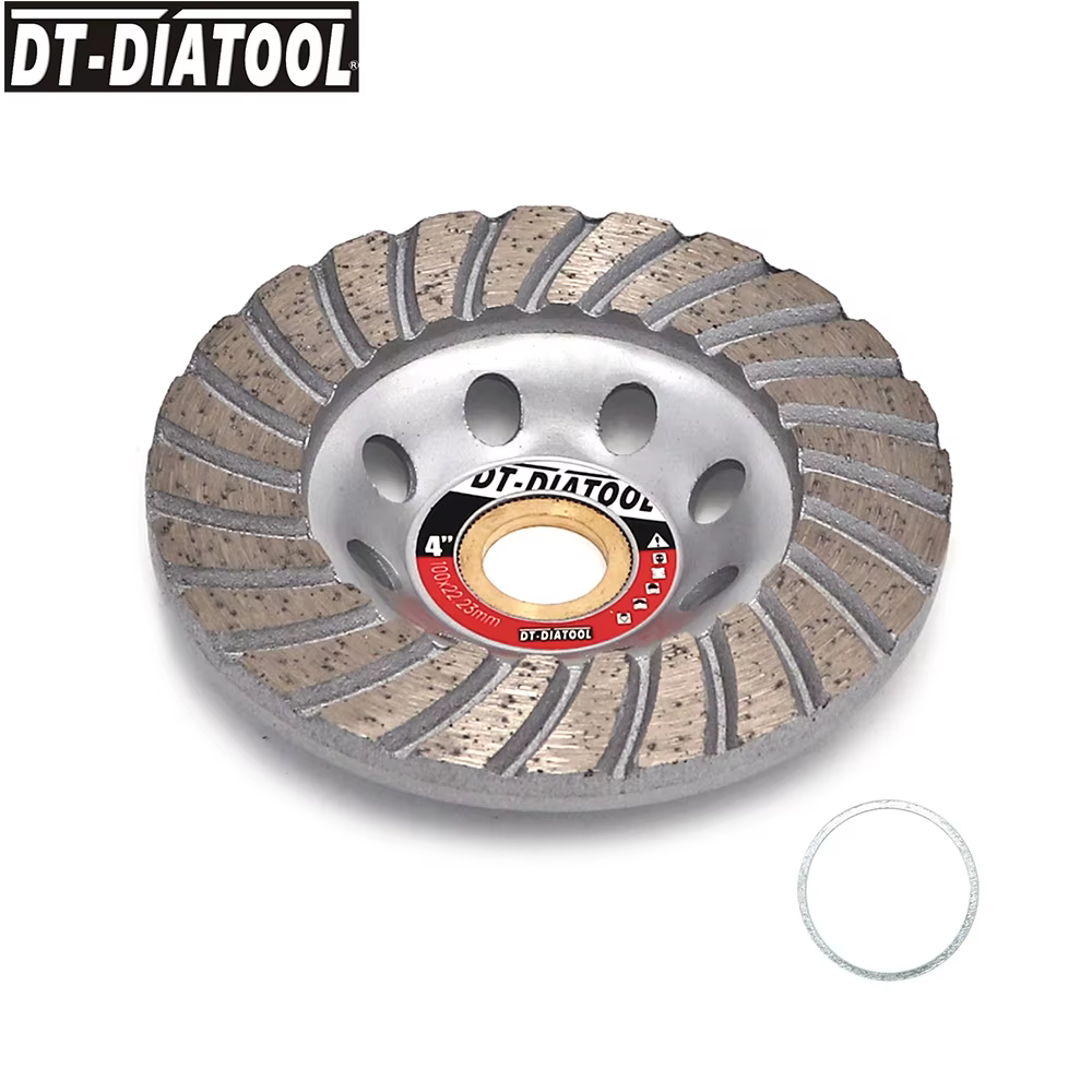 Disques de meuleuse en diamant, DT-DIATOOL Dia, 100mm/4 pouces, pour coupe en rangée Turbo, pour bri