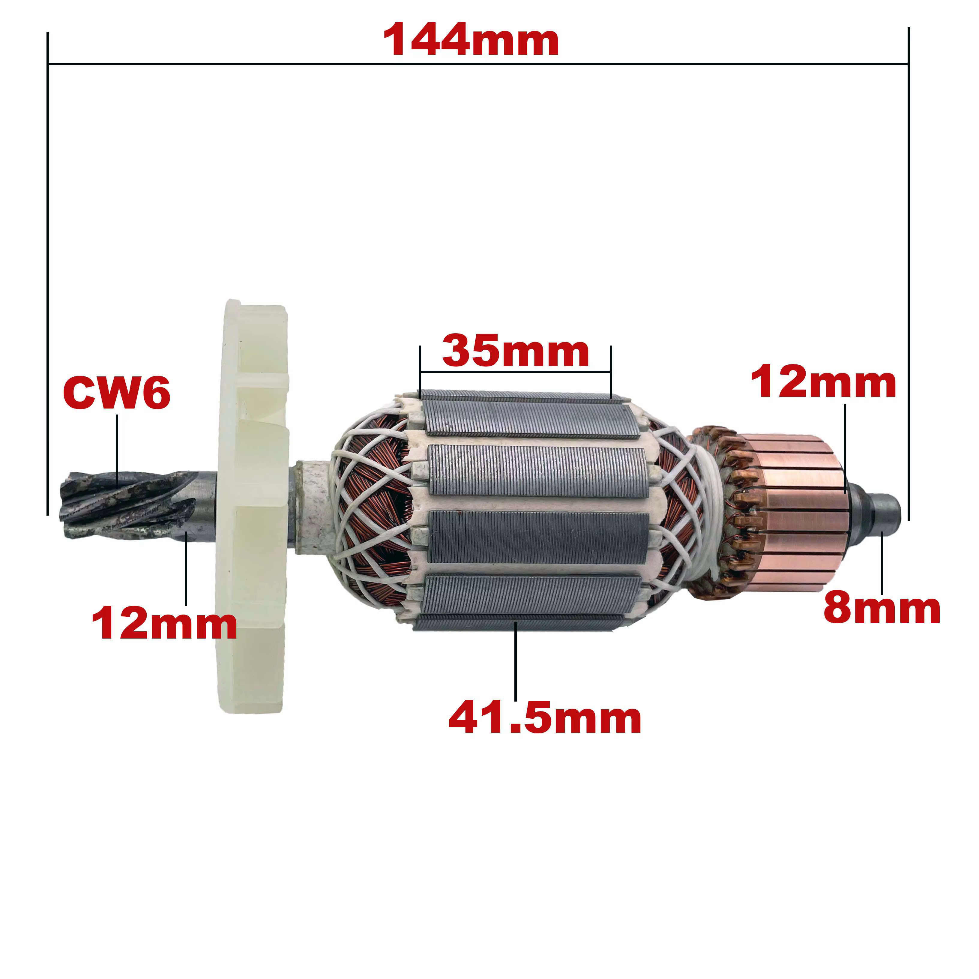 AC 220V 240V H41SA Induit Rotor pour HITACHI Marteau A Percussion Pièces de rechange Marteau-piqueur
