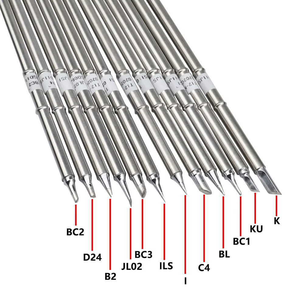 Embouts de tête de fer à souder série T12, pointe de remplacement T12-K BC2 BC3 JL02 D24 KU ILS BL I