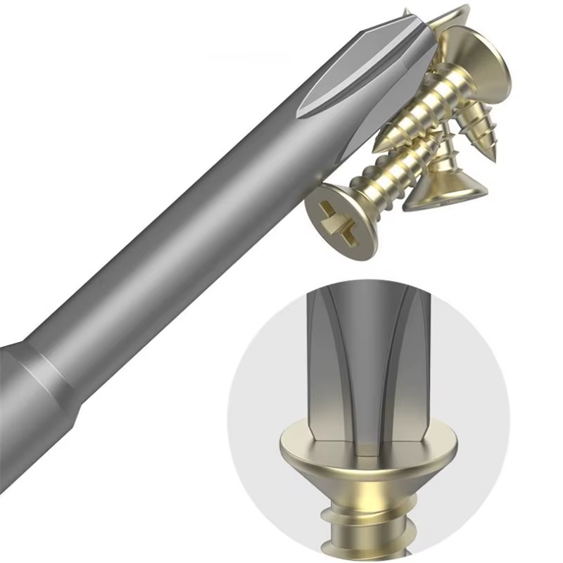 BROPPE 801 Phillips tournevis électrique embout S2 acier allié 5mm tige ronde forte embout de tourne