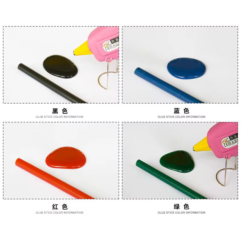 Bâton de colle de couleur 10 pièces 7/11x270mm (vert: 200mm) bâton de colle thermofusible 7mm/11mm d