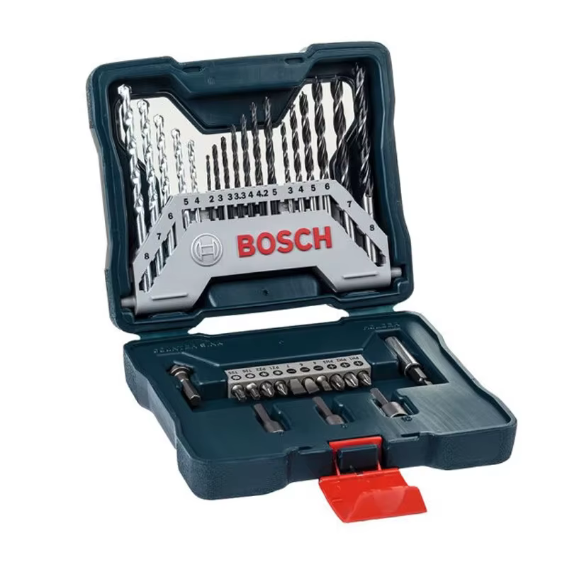 Bosch perceuse hélicoïdale combinée de 33 pièces foret à métal foret de maçonnerie foret à bois fore