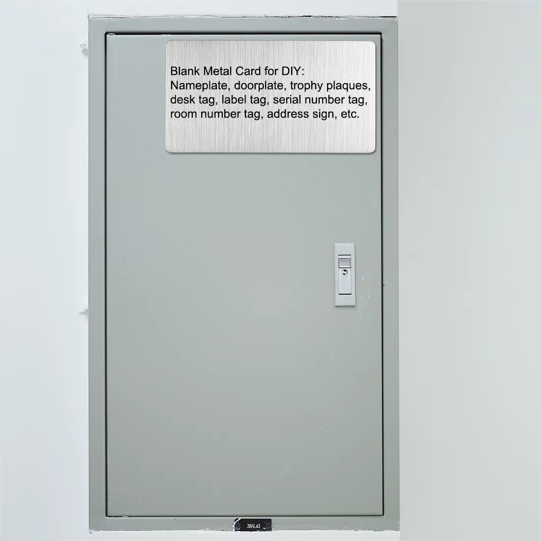 Uxcell 15 pièces d'épaisseur 0.4mm en acier inoxydable carte en métal vierge carte de visite 88x53mm