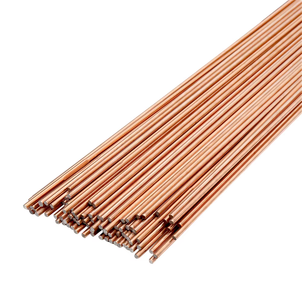 5/10/20 pièces 500mm tige de soudage en laiton phosphore cuivre électrode fil de soudage tige à soud
