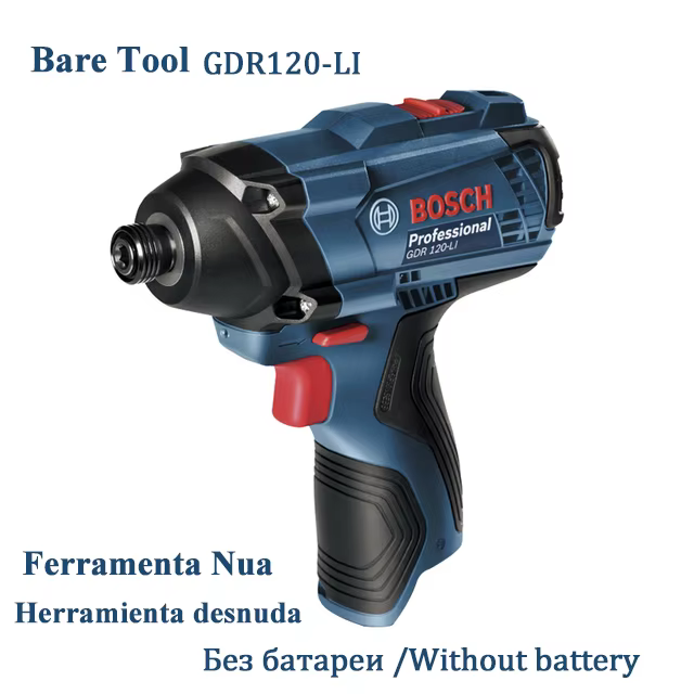 Bosch-Visseuse à percussion sans fil GDR 120-LI, aste, 100Nm, tournevis, perceuse à percussion, BOSw