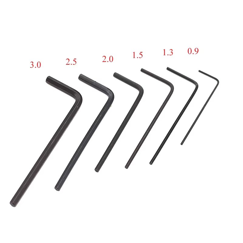 Clé hexagonale 1 pièces clé hexagonale en forme de L clé Allen 0.9mm 1.5mm 2mm 2.5mm 3mm 4mm 5mm 6mm