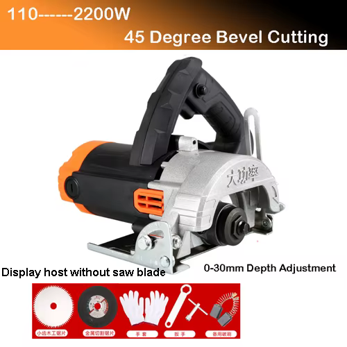 Machine de découpe de carreaux de sol portable, électrique, 4800W, travail de calcul, coupe industri