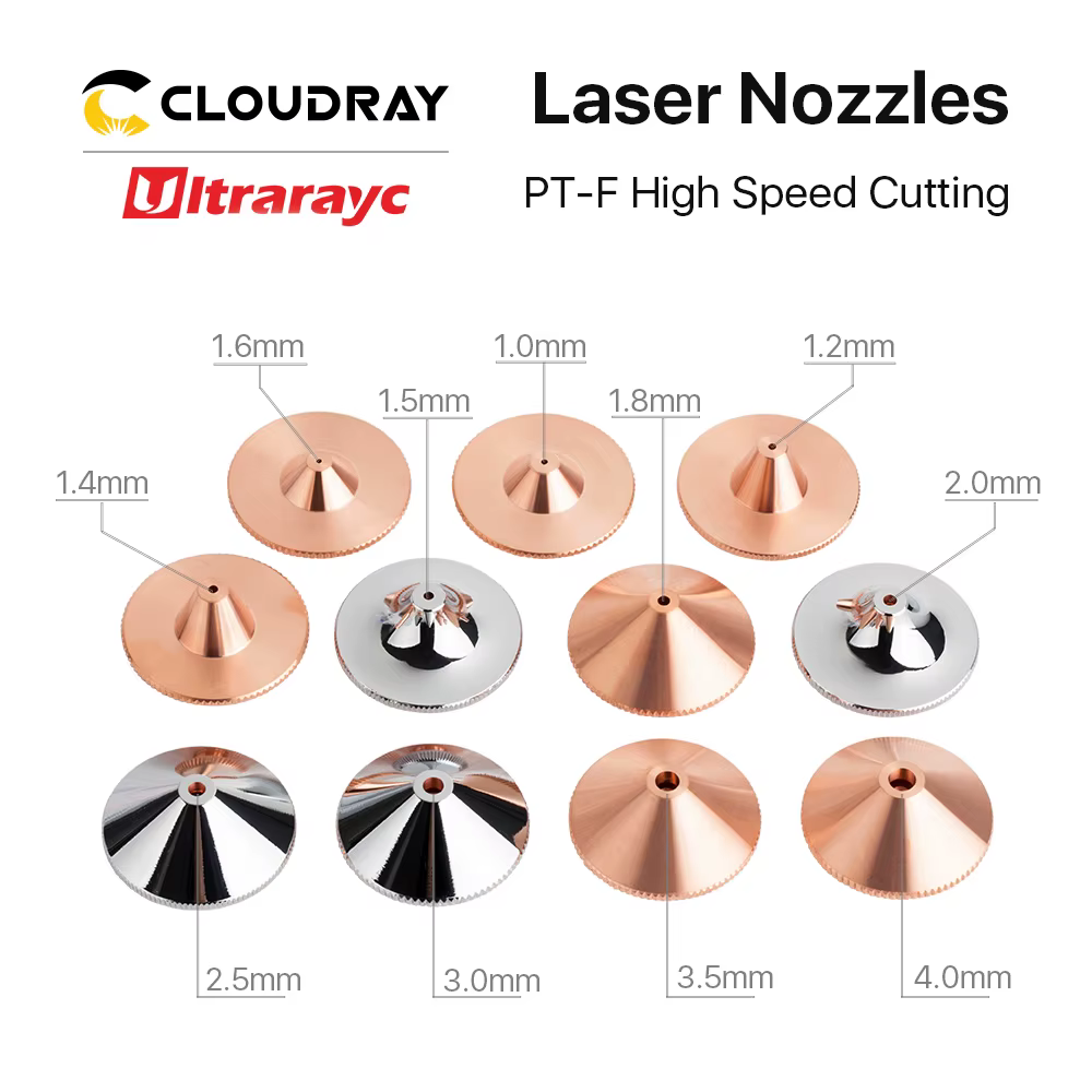 Ultrarayc pour buses Laser D28 H15 M11 noyau de coupe haute vitesse Double couche nouille pour tête