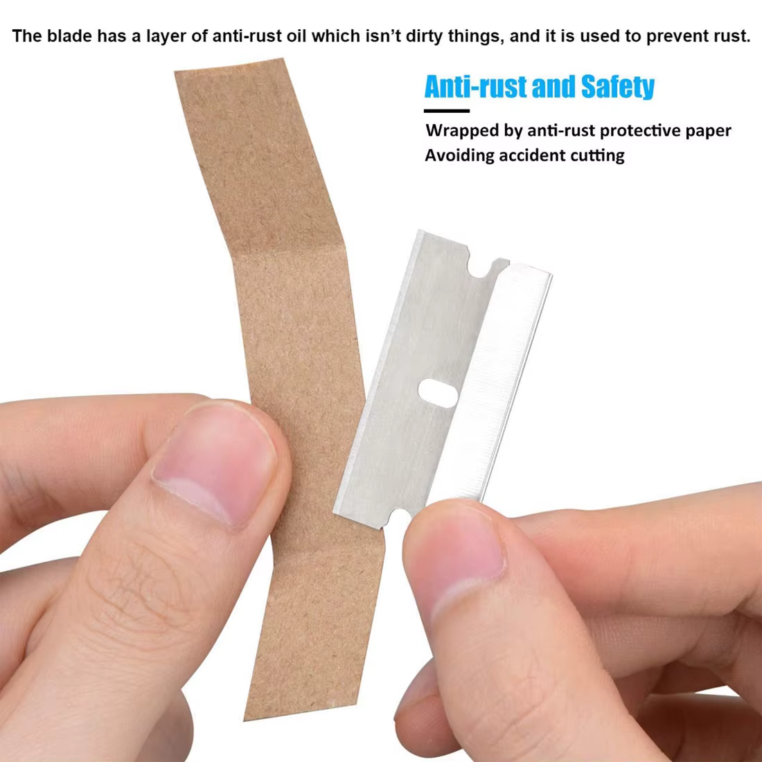 50pcs 100 pièces lame de rasoir grattoir métal verre colle nettoyant dissolvant couteau remplacement