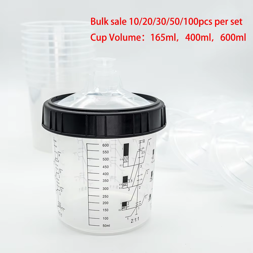 10/20/30/50pcs vente en vrac pistolet de pulvérisation réservoir de peinture pistolet de pulvérisati