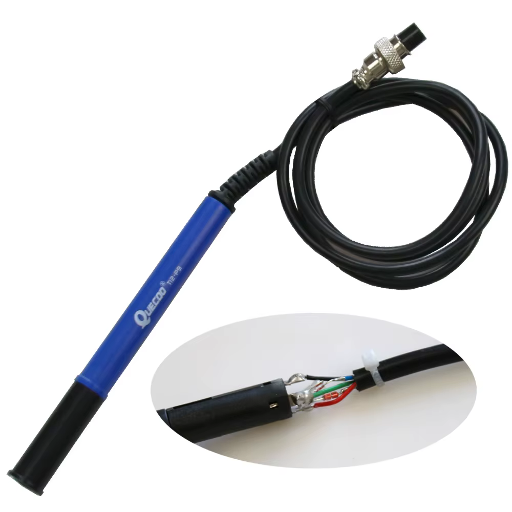 QUECOO 5pin T12-M8 9501 907 P9 poignée 1.1m pour station de fer à souder STM32 T12-955/958 températu