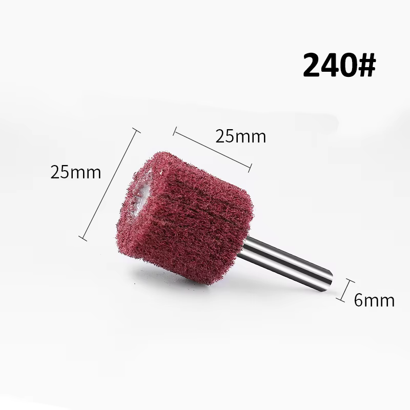 Roue de ponçage à lamelles de polissage Non tissées, brosse de perceuse électrique Dremel, tige de 6