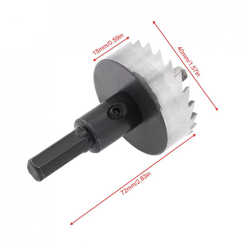 Forets de coupe de scie cloche HSS 40mm / 48mm pour pistolet/établi/magnétique/forets de pistolet à 