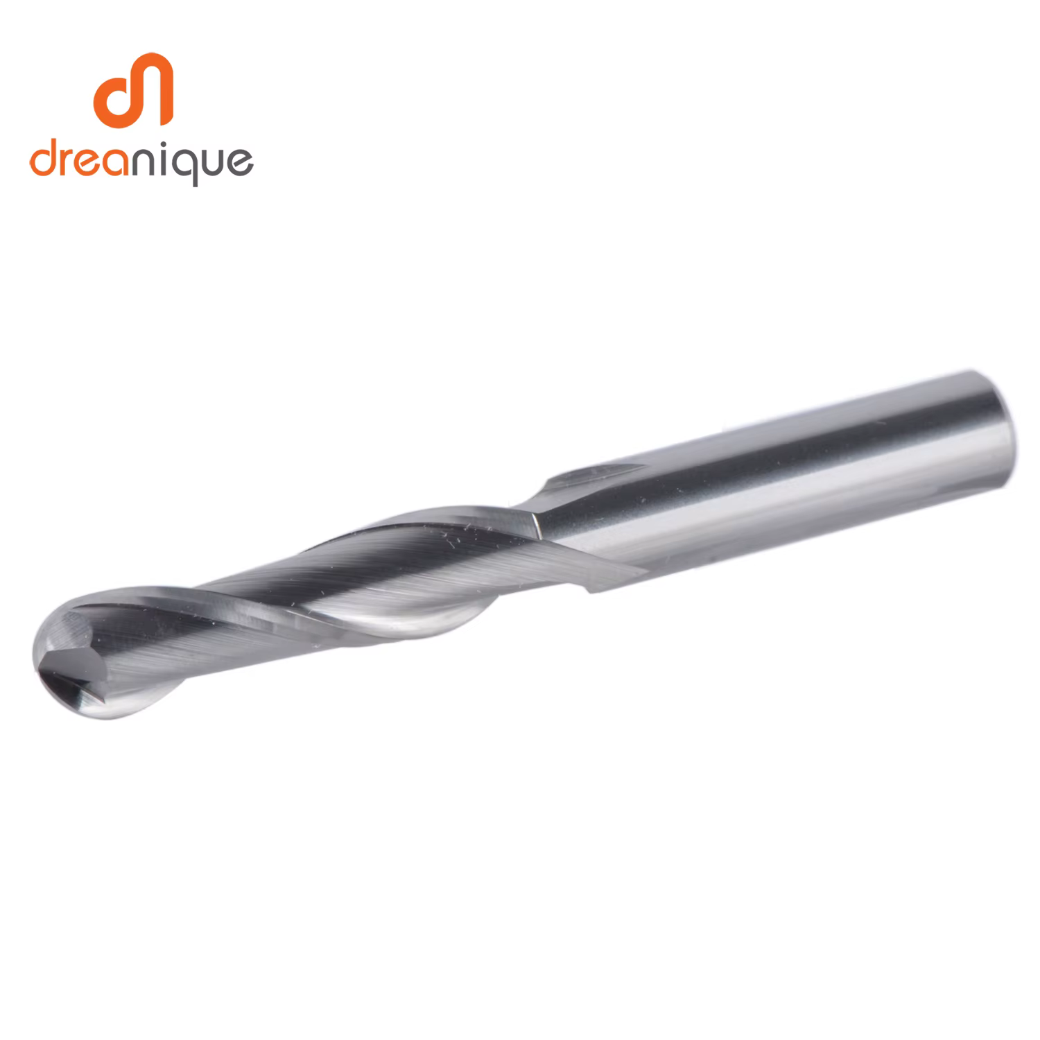 Dreanique 1pc fraise à bout sphérique en carbure 2 cannelures R0.5-R4.0 fraise en bout pour bois et