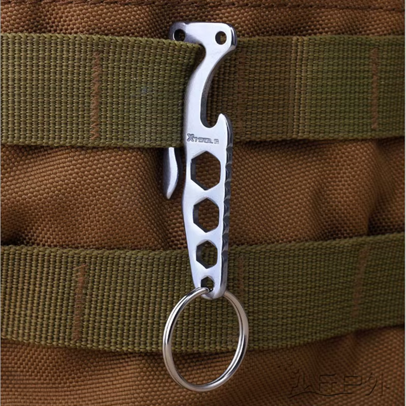 EDC – porte-clés multi-outils, Clip de poche, mousqueton multifonctionnel, crochet, Camp, randonnée,