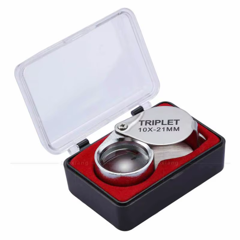 Loupe de bijoux pliante Loupe Portable format de poche belle Loupe de bijoux lunettes 10X 20X 30X gr