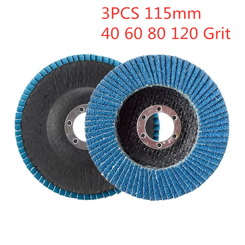 Disque à Lamelles pour Meuleuse d'Angle, 115mm, 4.5 Pouces, 3 Pièces