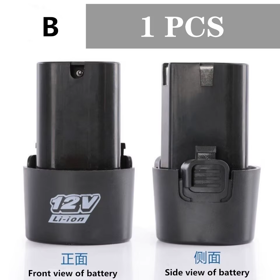Perceuse électrique manuelle 12V, batterie de support, batterie au Lithium Rechargeable, accessoires