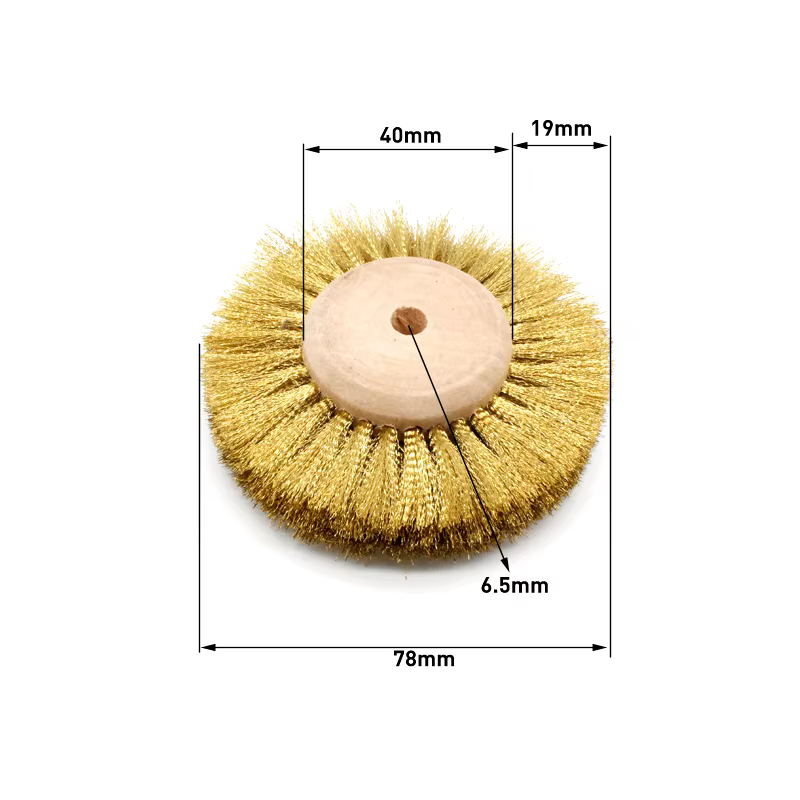 Brosse à roue en fil de laiton pour bijoux, broyeur de polissage, outils rotatifs pour l'élimination