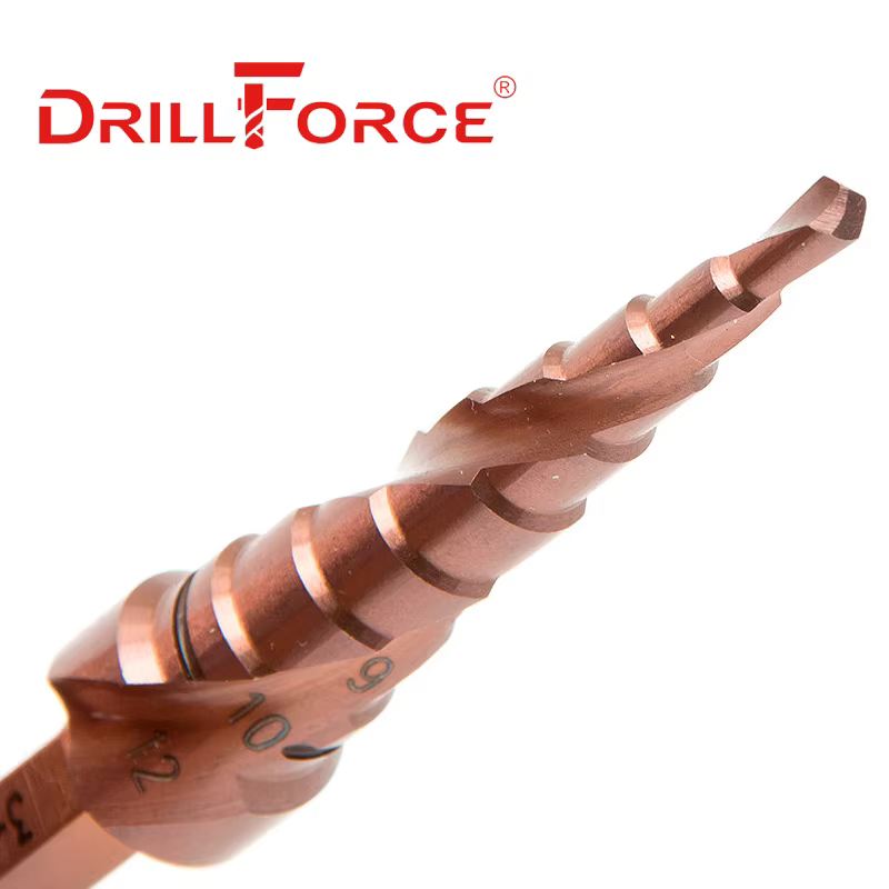 Drillforce M35 5% foret étagé au Cobalt HSSCO cône outil métallique coupe-trou 3-12/3-14/4-12/4-20/4