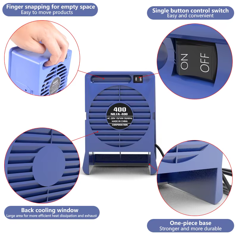 FA-400 ventilateur d'extraction absorbeur de fumée portable filtre à charbon actif éponge ESD extrac