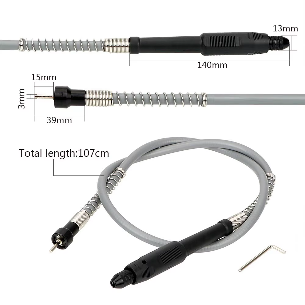 NICEYARD – meuleuse à poignée, arbre Flexible avec mandrin de perçage de 0.3 à 3.2mm, arbre Flexible