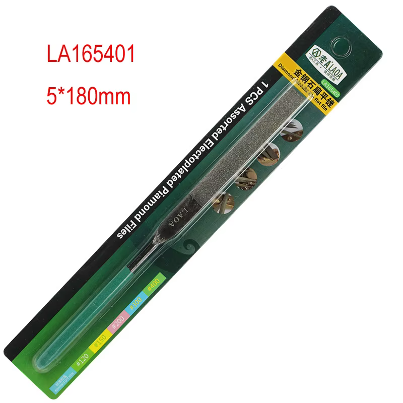 LAOA-Râpe à lime diamantée en métal en forme de triangle, outils de fraisage carrés, outil de mise e