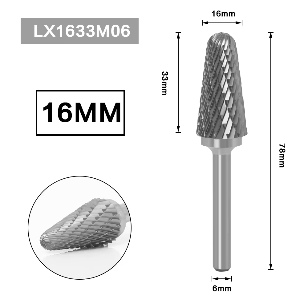 Fraise en carbure de tungstène pour dessin métallique, outil rotatif, bavure, gravure CNC, outils ab