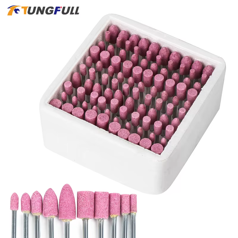 100 pièces/ensemble perceuse tête de meulage outil assortiment de pointe montée en céramique pour Dr