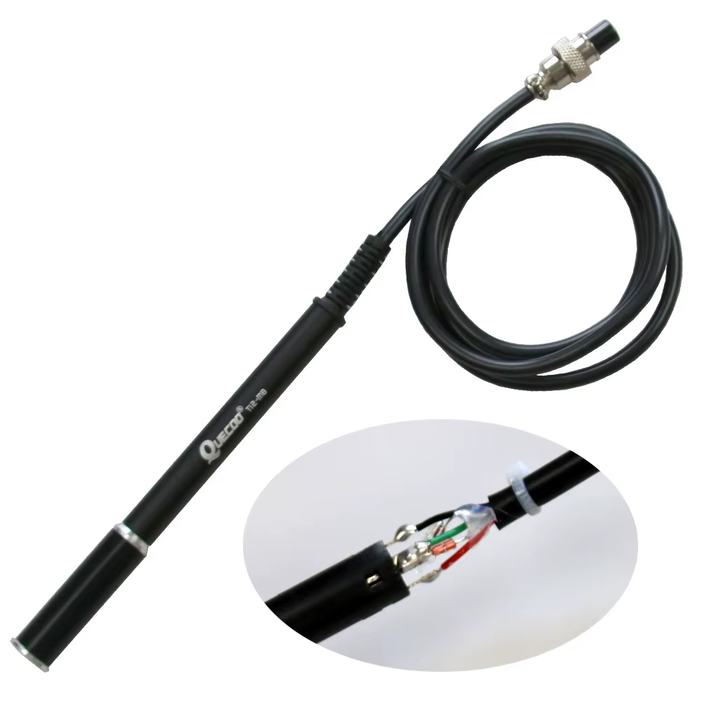 QUECOO 5pin T12-M8 9501 907 P9 poignée 1.1m pour station de fer à souder STM32 T12-955/958 températu
