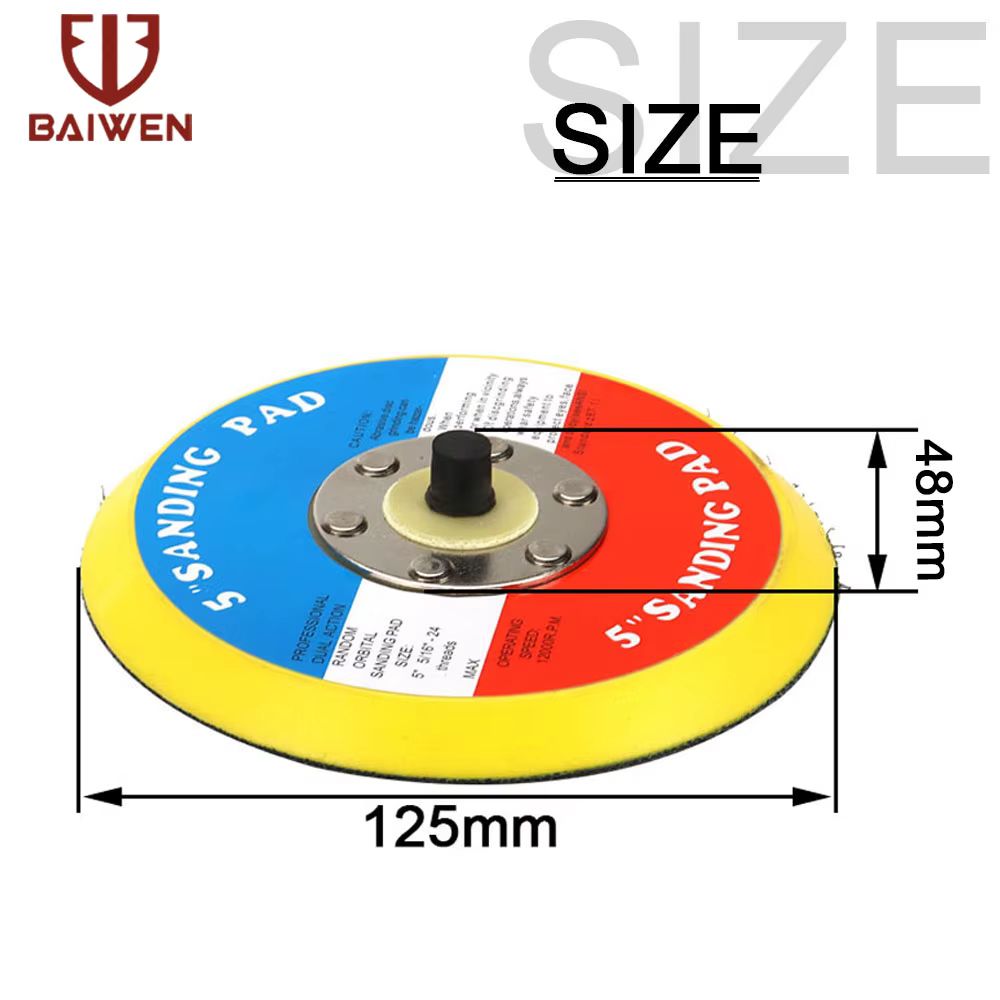 Plaques de support pour polisseuse de voiture, auto-adhésives, 5 "6", 5/16 "-24"