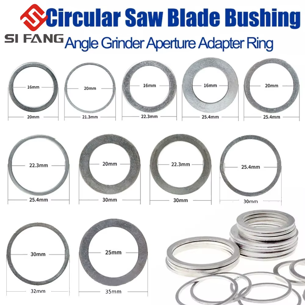 Lame de scie circulaire 16/20/22/25.4/30/32MM, anneaux réducteurs, bague de Conversion, disque de co
