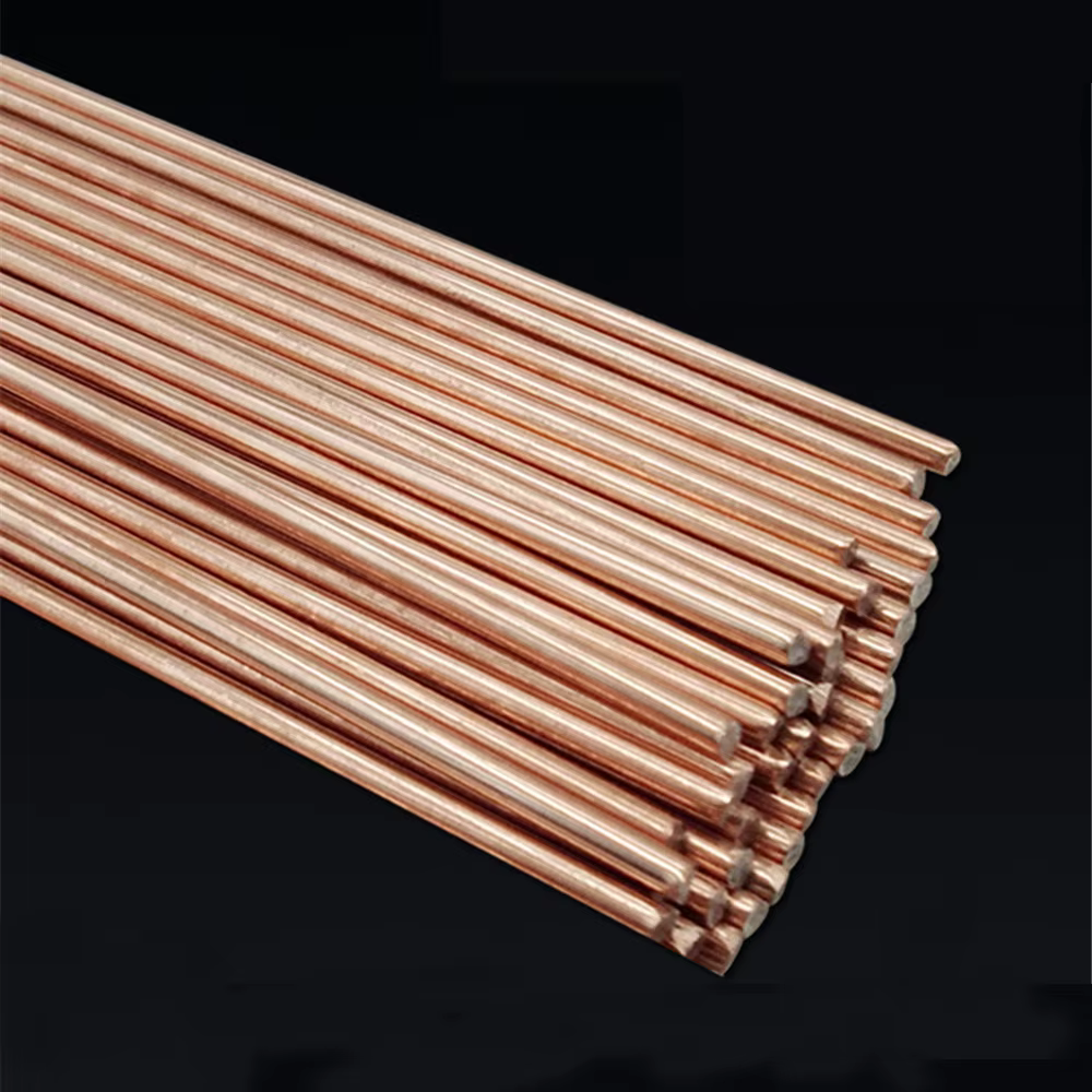 5/10/20 pièces 500mm tige de soudage en laiton phosphore cuivre électrode fil de soudage tige à soud